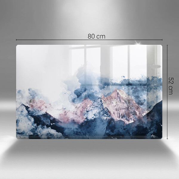 Protector placa inducción Montañas pintadas abstractas