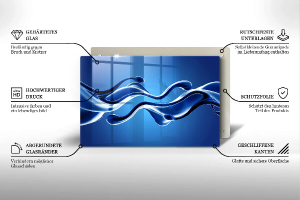 Cubre encimera Abstracción de fluidos