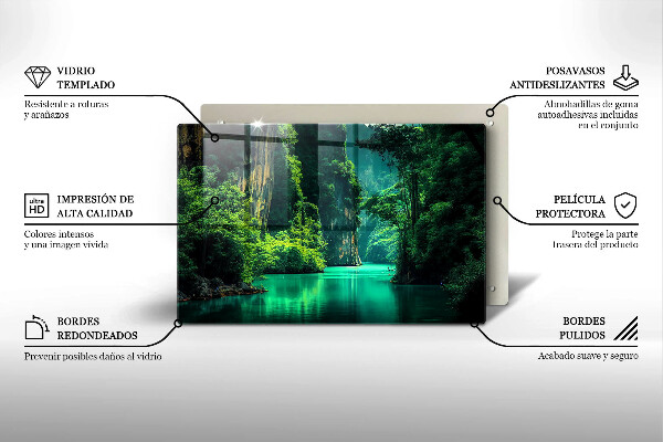 Protector placa inducción Paisaje de laguna