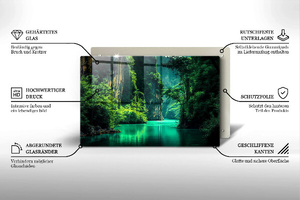 Protector placa inducción Paisaje de laguna