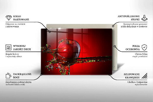 Cubre vitrocerámica Fruta de manzana en agua