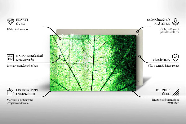 Cubre vitrocerámica Hoja de vena decorativa