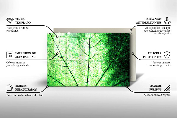 Cubre vitrocerámica Hoja de vena decorativa