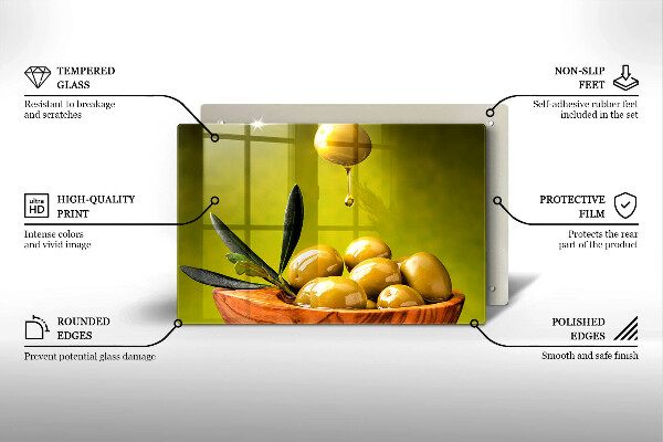 Cubre vitrocerámica Aceitunas sabrosas