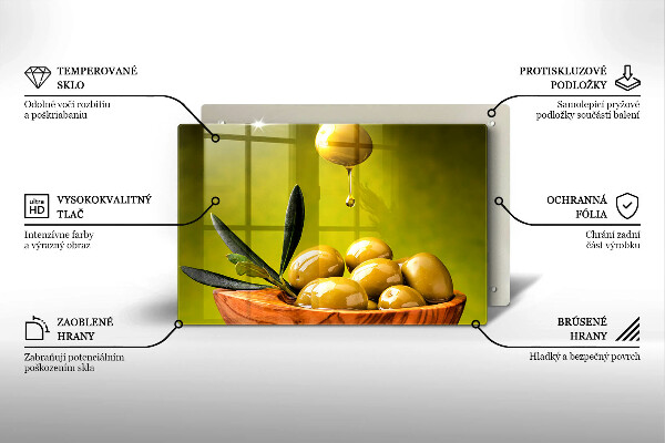 Cubre vitrocerámica Aceitunas sabrosas