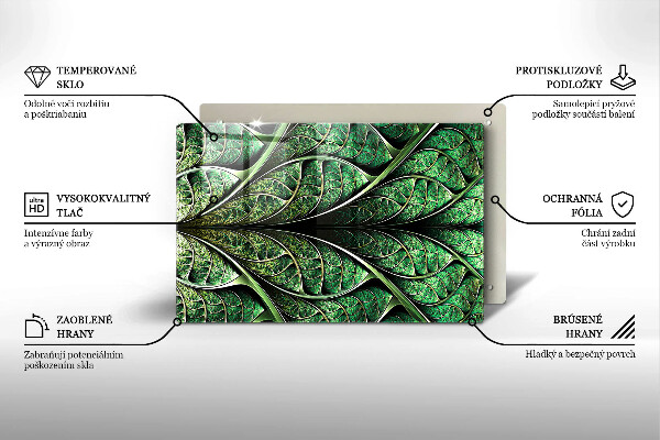 Cubre vitrocerámica Estructura de las venas de la hoja