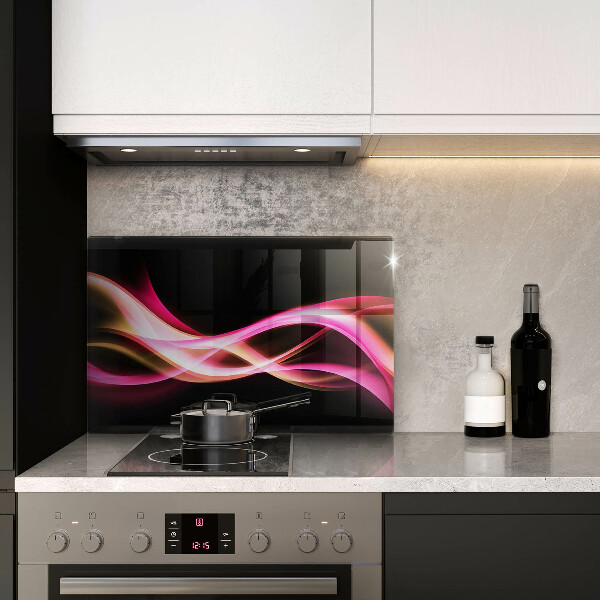 Cubre vitrocerámica Humo de neón abstracto