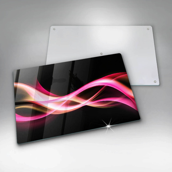 Cubre vitrocerámica Humo de neón abstracto