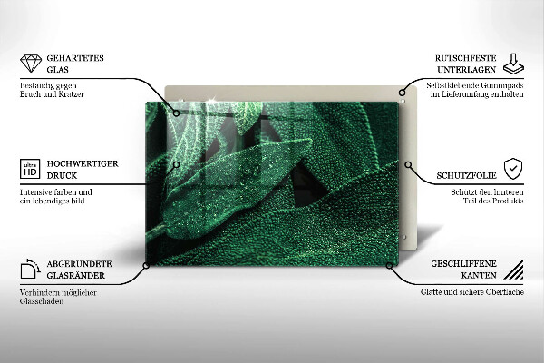 Cubre vitrocerámica Las hojas de la planta