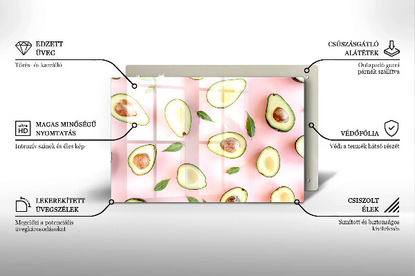 Cubre vitrocerámica Patrón de aguacate