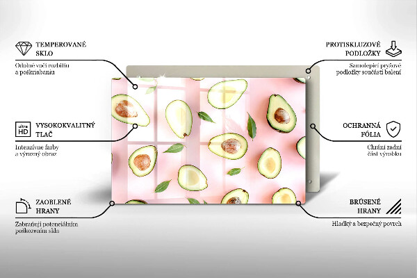 Cubre vitrocerámica Patrón de aguacate