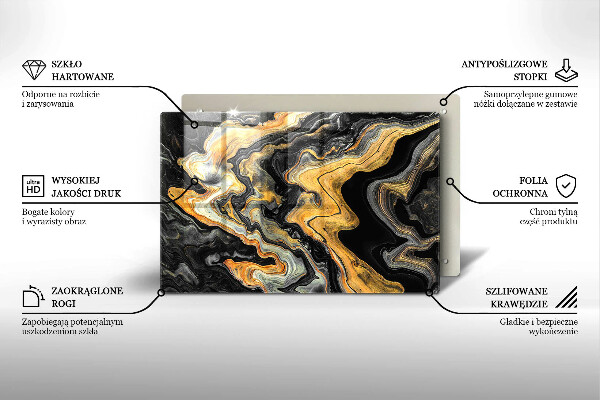 Cubre vitrocerámica Estructura abstracta