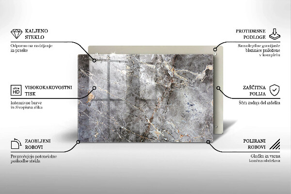 Cubre vitrocerámica Textura de piedra