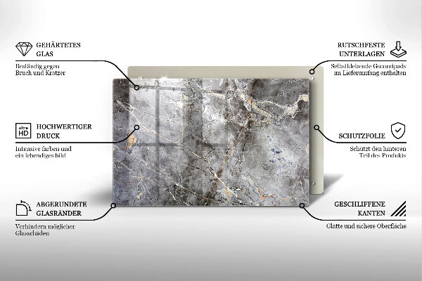 Cubre vitrocerámica Textura de piedra