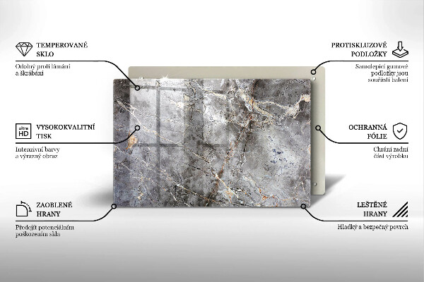 Cubre vitrocerámica Textura de piedra