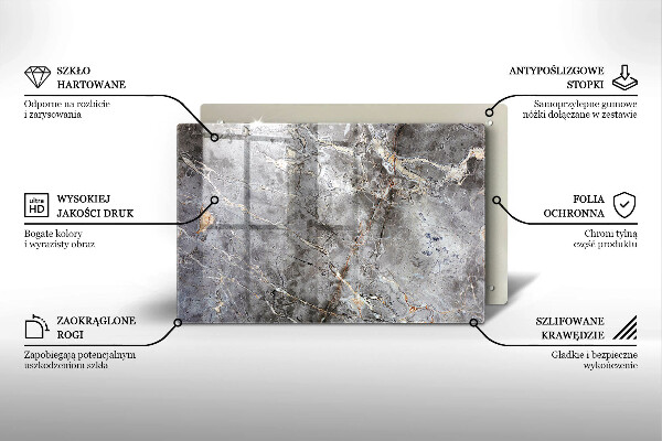 Cubre vitrocerámica Textura de piedra