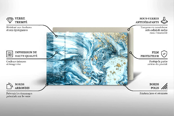 Protector placa inducción Estructura con oro