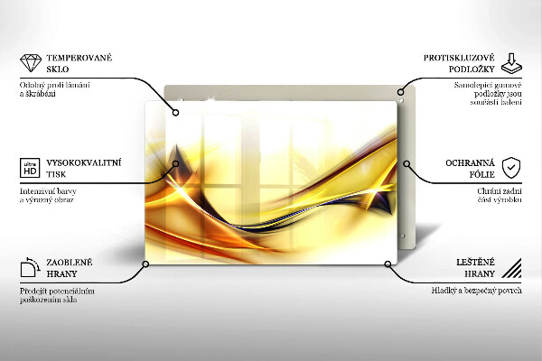 Cubre vitrocerámica Líneas abstractas de luz