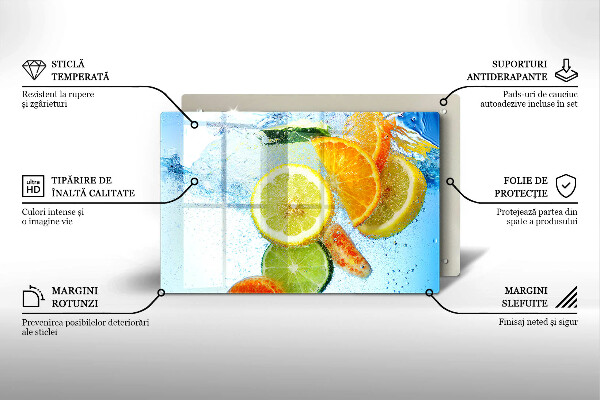 Cubre vitrocerámica Agua jugosa de cítricos