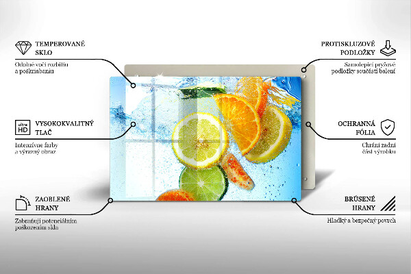Cubre vitrocerámica Agua jugosa de cítricos