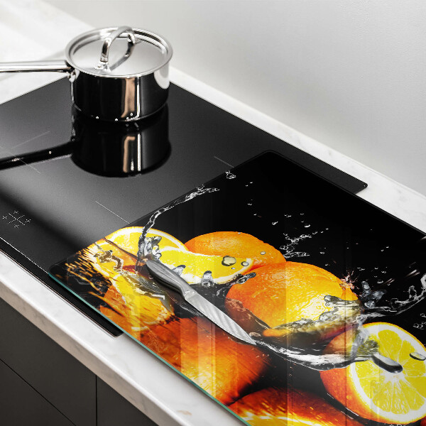 Cubre vitrocerámica Fruta jugosa de naranja