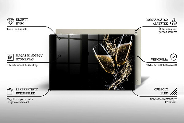 Cubre vitrocerámica Copas de champán