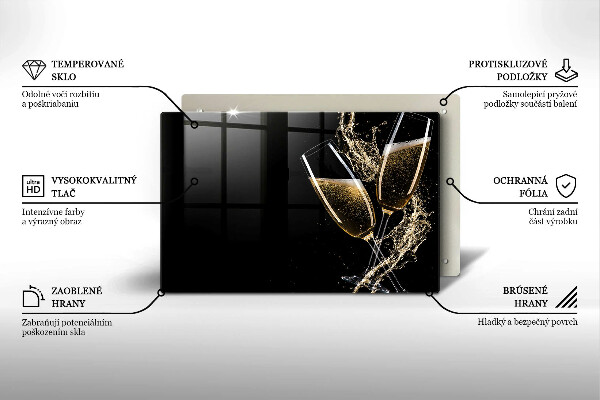 Cubre vitrocerámica Copas de champán