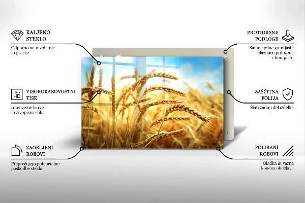 Protector placa inducción Espigas de cereales en el campo