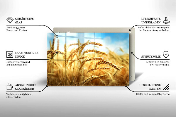 Protector placa inducción Espigas de cereales en el campo