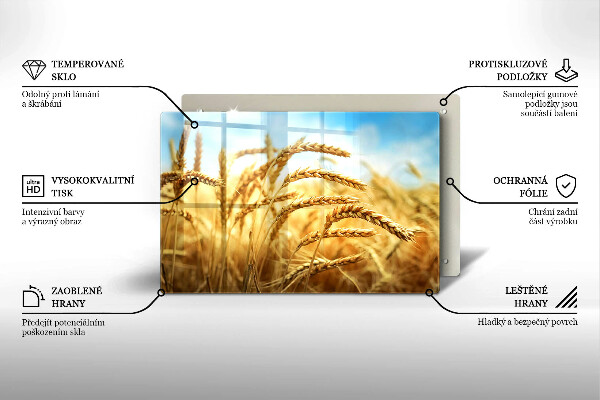 Protector placa inducción Espigas de cereales en el campo