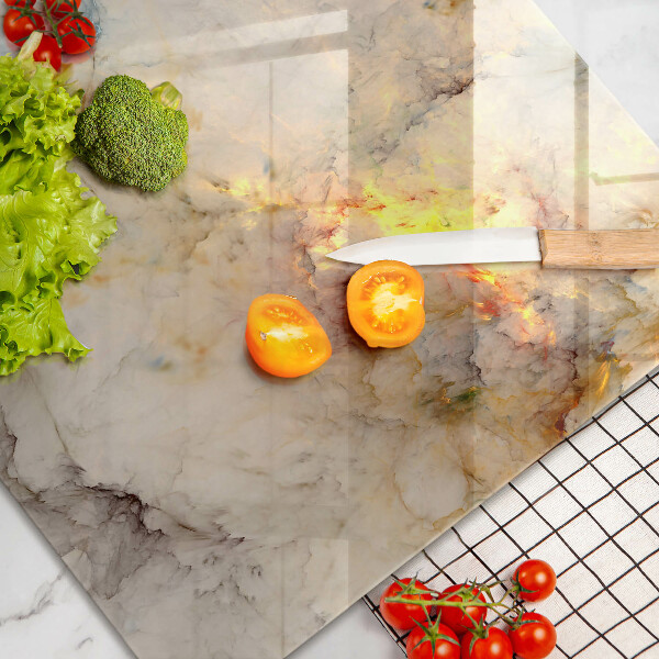 Protector placa inducción Textura de mármol con oro