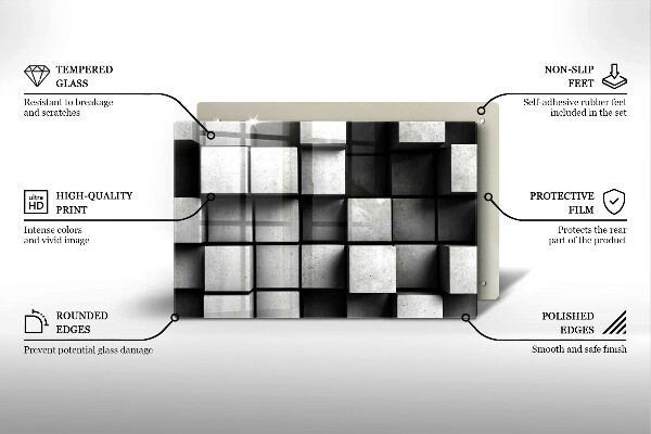 Cubre encimera Fondo de geometría 3d