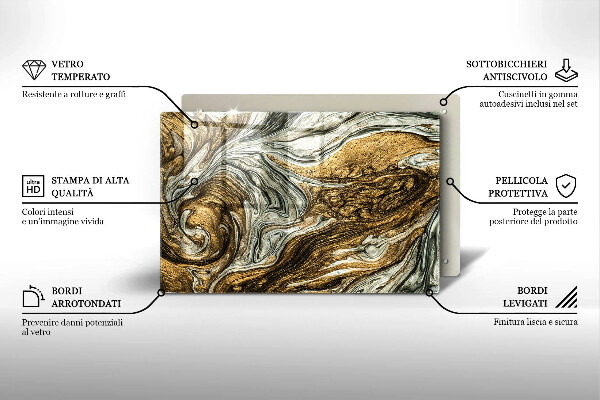 Cubre encimera Rica abstracción