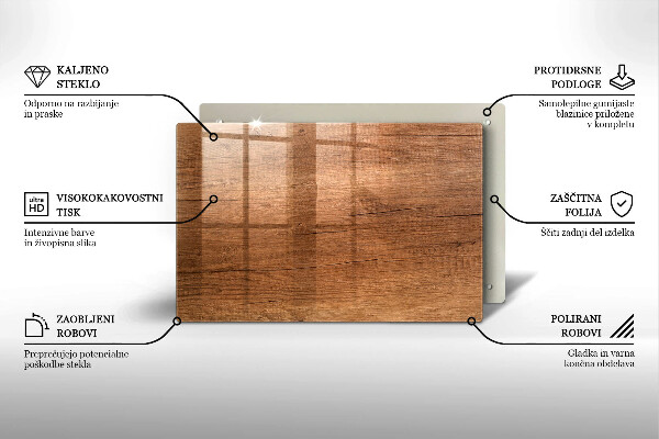 Cubre vitrocerámica Textura de madera
