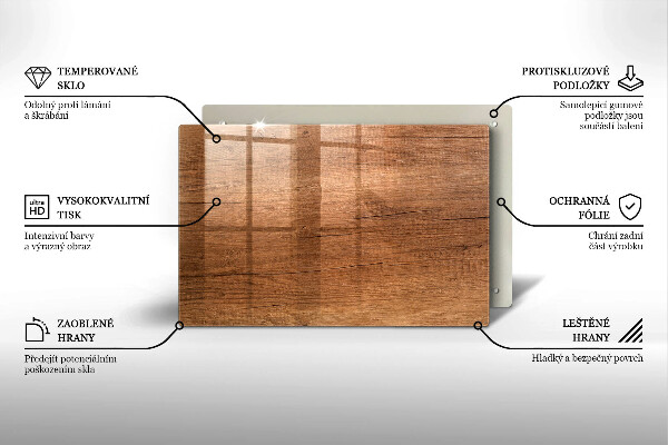 Cubre vitrocerámica Textura de madera