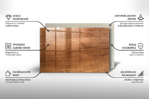 Cubre vitrocerámica Textura de madera