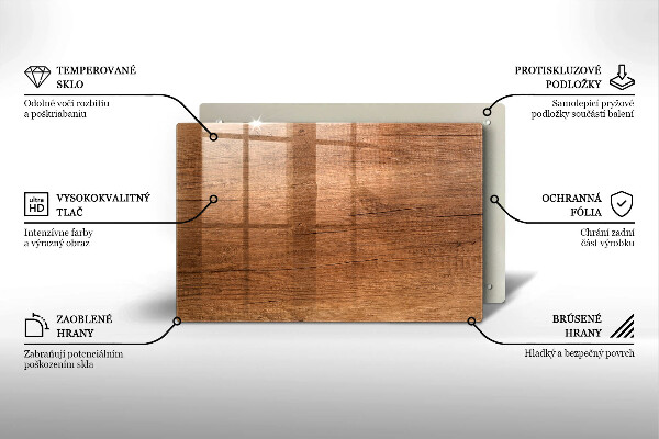 Cubre vitrocerámica Textura de madera