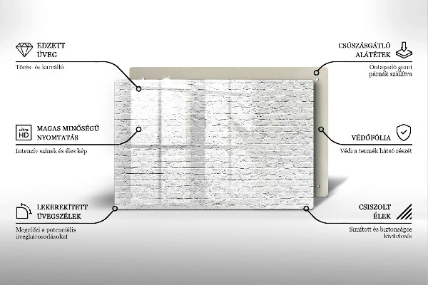 Cubre vitrocerámica Pared de ladrillo