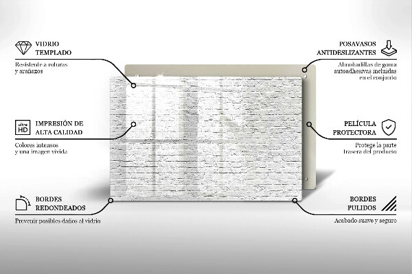 Cubre vitrocerámica Pared de ladrillo