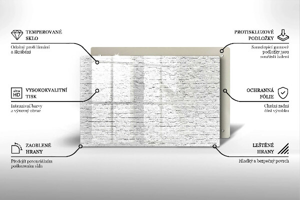 Cubre vitrocerámica Pared de ladrillo