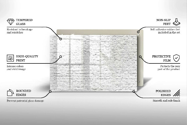 Cubre vitrocerámica Pared de ladrillo