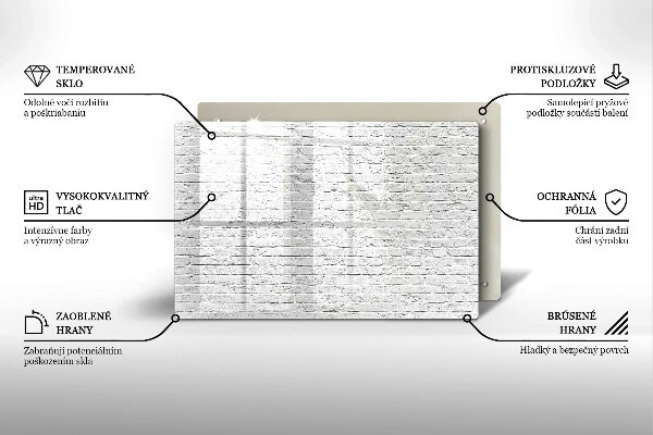 Cubre vitrocerámica Pared de ladrillo