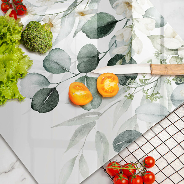 Protector placa inducción Plantas de acuarela