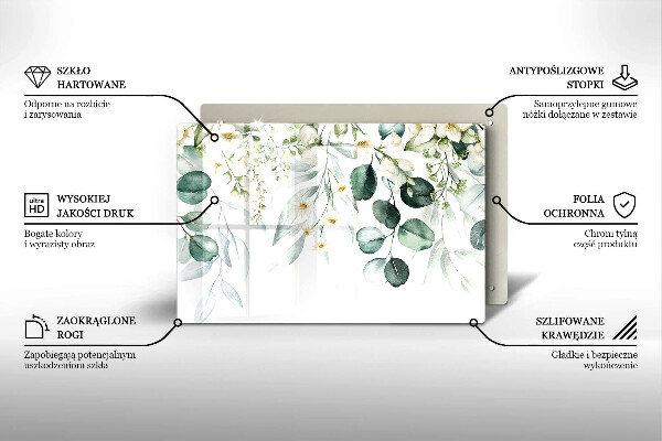 Protector placa inducción Plantas de acuarela