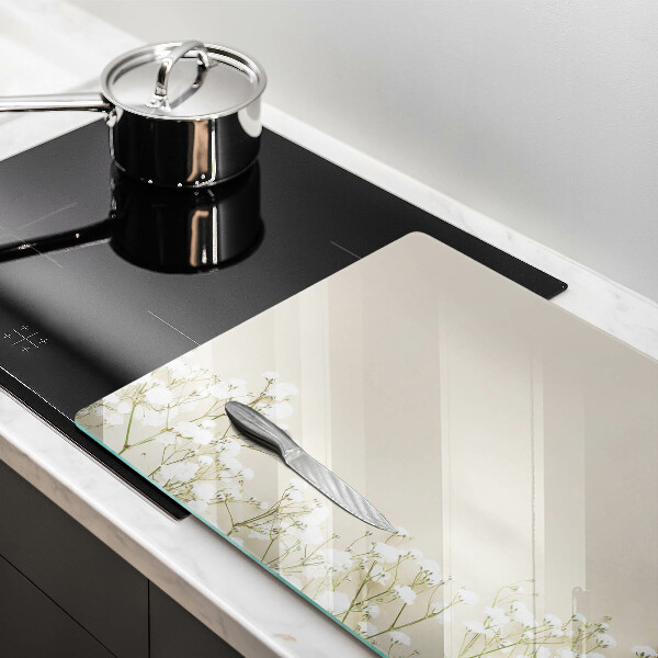 Protector placa inducción Flores boho de yeso