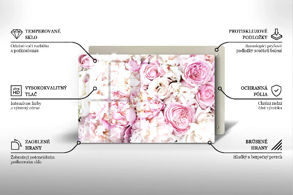 Protector placa inducción Ramo de peonías