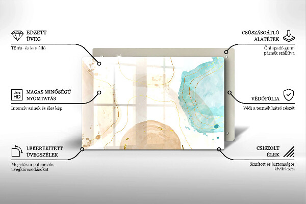 Protector placa inducción Formas bohemias brillantes