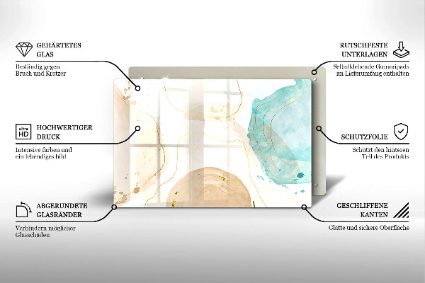 Protector placa inducción Formas bohemias brillantes