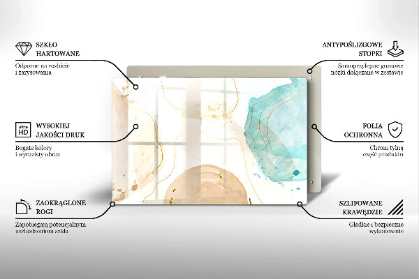 Protector placa inducción Formas bohemias brillantes