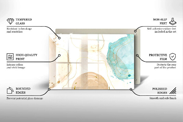 Protector placa inducción Formas bohemias brillantes